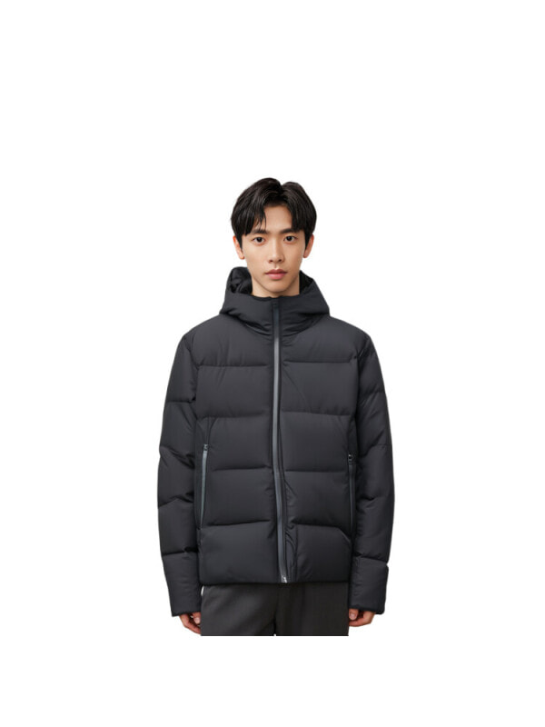 UNIQLO Down Jacket Men's Amber Black
