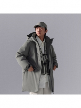 Куртка пуховая мужская зимняя LiNing Asphalt Gray