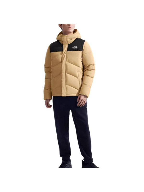 Пуховик мужской городской для холодной погоды the north face stone tan
