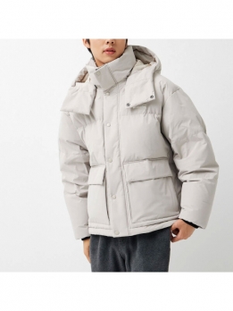 Пуховик мужской повседневный Columbia Light Gray