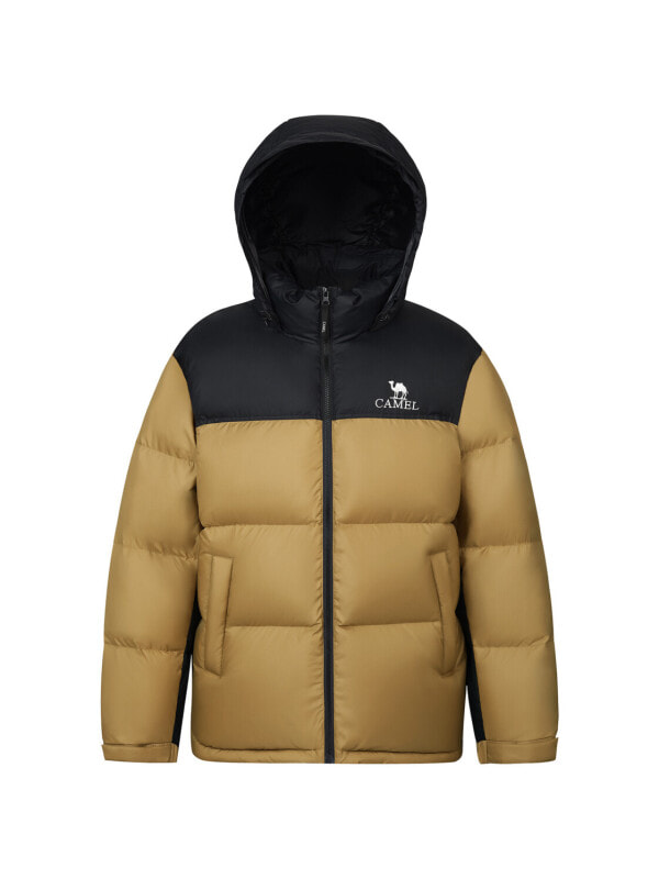 Пуховик утепленный унисекс для холодной погоды Camel