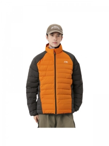 Пуховик унисекс повседневный LiNing Fruit Jelly Orange Charcoal Black