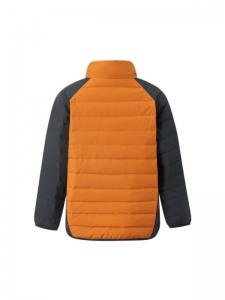 Пуховик унисекс повседневный LiNing Fruit Jelly Orange Charcoal Black