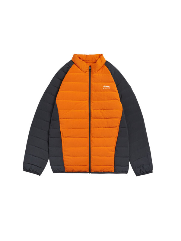 Пуховик унисекс повседневный LiNing Fruit Jelly Orange Charcoal Black