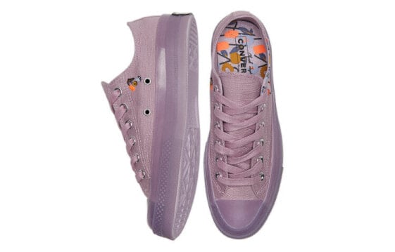 Кеды Converse Chuck Taylor All Star Canvas Shoes Women's Low-Top Taro Purple A01731C