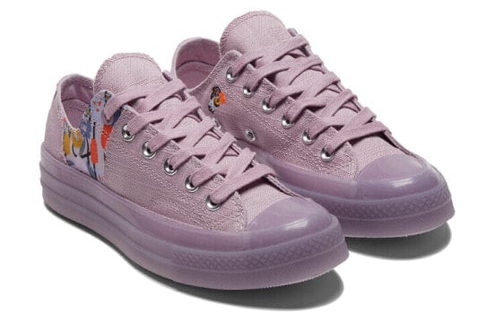 Кеды Converse Chuck Taylor All Star Canvas Shoes Women's Low-Top Taro Purple A01731C