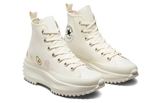 Кеды Run Star Converse Hike Platform High 'Embroidered Fruits & Florals' A03560C