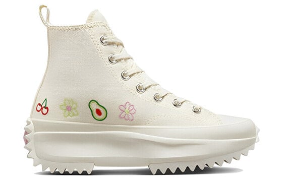 Кеды Run Star Converse Hike Platform High 'Embroidered Fruits & Florals' A03560C