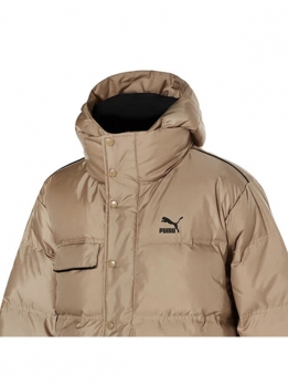 Куртка пуховая унисекс повседневная Puma Brown