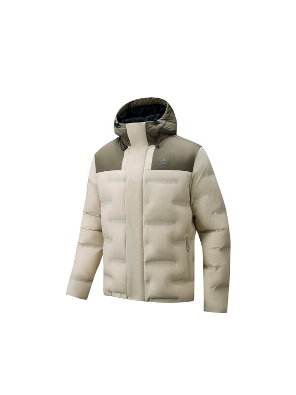 ANTA Down Jackets Men's Light Smoke Gray/Dried Pine Green 1