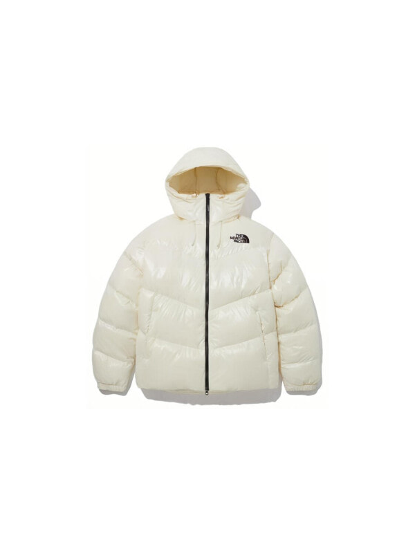 Куртка пуховая универсальная для холодной погоды the north face fw23 cream