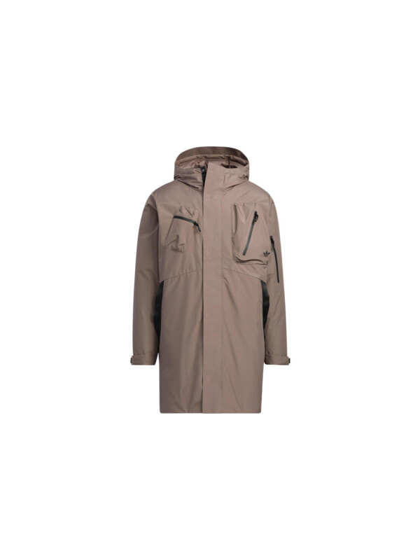 Adidas Originals Utility Down Jacket Japan Version Men's Brown