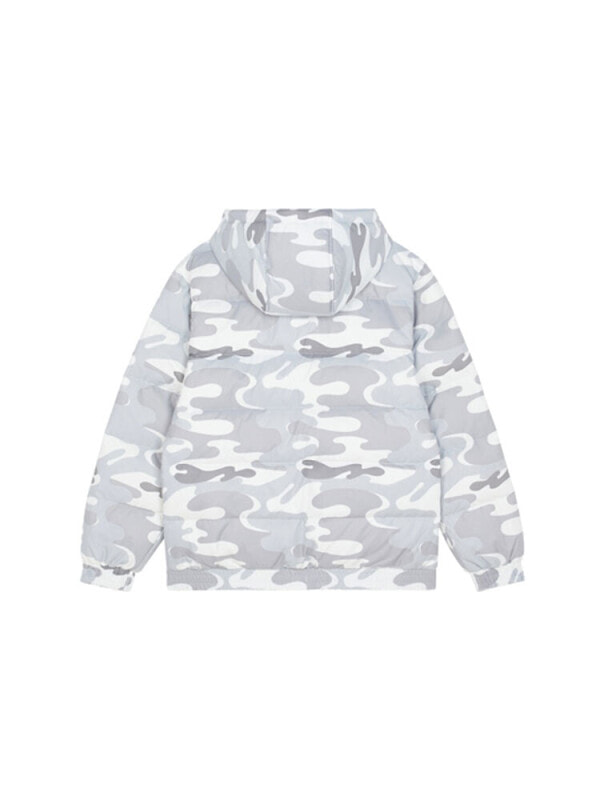 Пуховик мужской повседневный New Balance Camouflage White