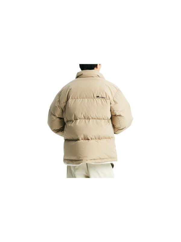 Пуховик унисекс короткий New Balance MJAU1308 Beige