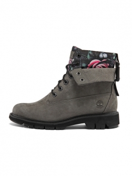 Timberland Lucia Way 6 Inch Waterproof Roll Top Boots 'Grey And Floral' Women'sA2KURW