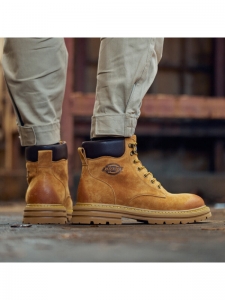 Dickies Warm Wear-Resistant Slip-Resistant Outdoor Boots Men's Earth Yellow224M50LXS57M土黄