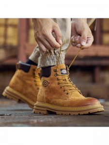 Dickies Waterproof And Wear resistant 11.5cm Outdoor Boots Men's Earth Yellow224M50LXS57A土黄