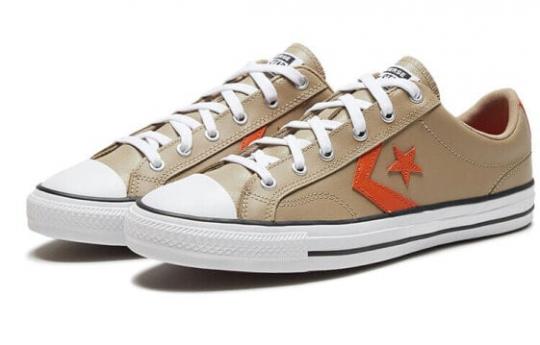 Кеды Converse Star Player 76 Canvas Shoes Unisex Low-Top Khaki/Saffron 166183C