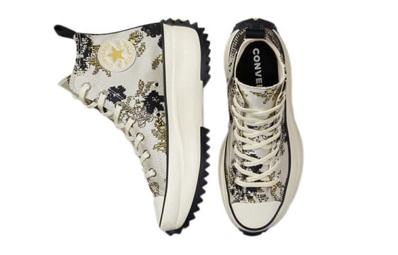Кеды Converse Run Star Hike High 'Floral Fusion - Saturn Gold' 171399C