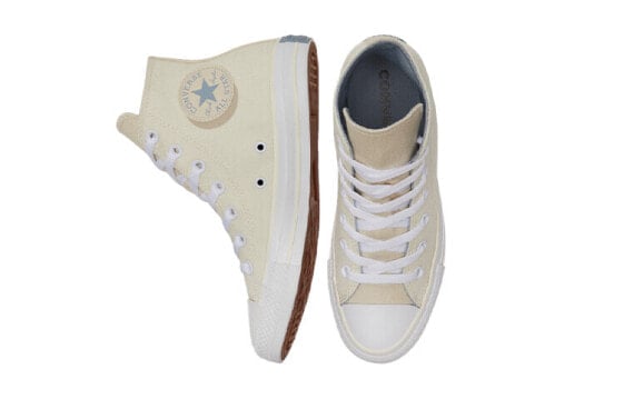 Кеды Converse Chuck Taylor All Star Canvas Shoes Women's High-Top Off White/Oil Gray/Tan 571867C