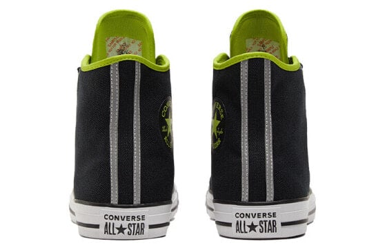 Кеды Converse Chuck Taylor All Star Canvas Shoes Unisex High-Top Black/Green 172000C