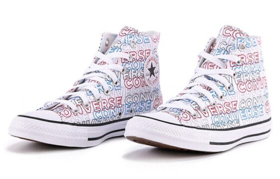 Кеды Converse Chuck Taylor All Star Canvas Shoes Unisex High-Top White/Blue/Red 170107C