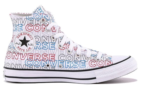 Кеды Converse Chuck Taylor All Star Canvas Shoes Unisex High-Top White/Blue/Red 170107C