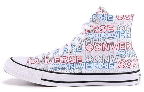 Кеды Converse Chuck Taylor All Star Canvas Shoes Unisex High-Top White/Blue/Red 170107C