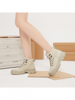 Кожаные ботинки женские для повседневной носки Dickies 37224W50LXS97B米色