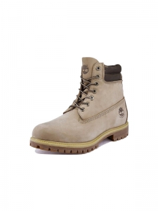 Timberland 6 Inch Premium Waterproof Wide Fit Boots 'Off White Nubuck'A1QRD
