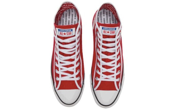 Кеды Converse Chuck Taylor All Star Canvas Shoes Unisex High-Top Red White 163980C