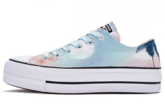 Кеды Converse Chuck Taylor All Star Canvas Shoes Women's Low-Top Blue/White/Pink/Black 560251C