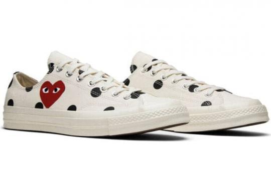 Кеды Converse Chuck Taylor All Star 70 Ox Comme Des Garcons Play Polka Dot White 157249C