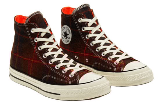 Кеды Converse Chuck Taylor All Star 70 Hi Black Orange Plaid 166495C