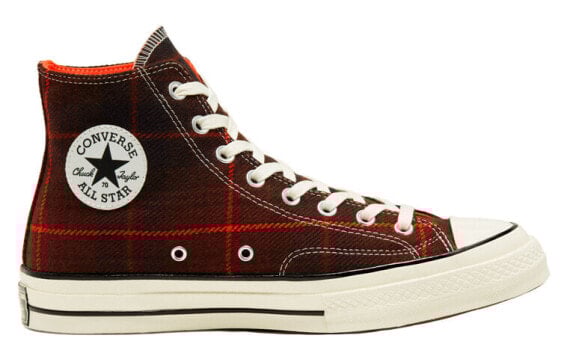Кеды Converse Chuck Taylor All Star 70 Hi Black Orange Plaid 166495C
