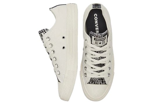 Кеды Converse Chuck Taylor All Star Canvas Shoes Women's Low-Top Off White Black 570312C