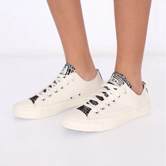 Кеды Converse Chuck Taylor All Star Canvas Shoes Women's Low-Top Off White Black 570312C