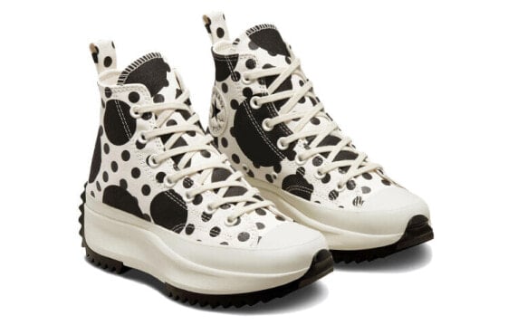 Кеды Converse Run Star Hike Canvas Shoes Unisex High-Top Black White A01181c