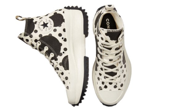 Кеды Converse Run Star Hike Canvas Shoes Unisex High-Top Black White A01181c