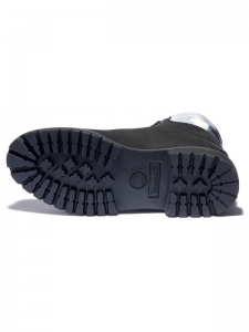 Ботинки кожаные мужские для зимы Timberland Premium 6-Inch Black SliverA2NCJ001