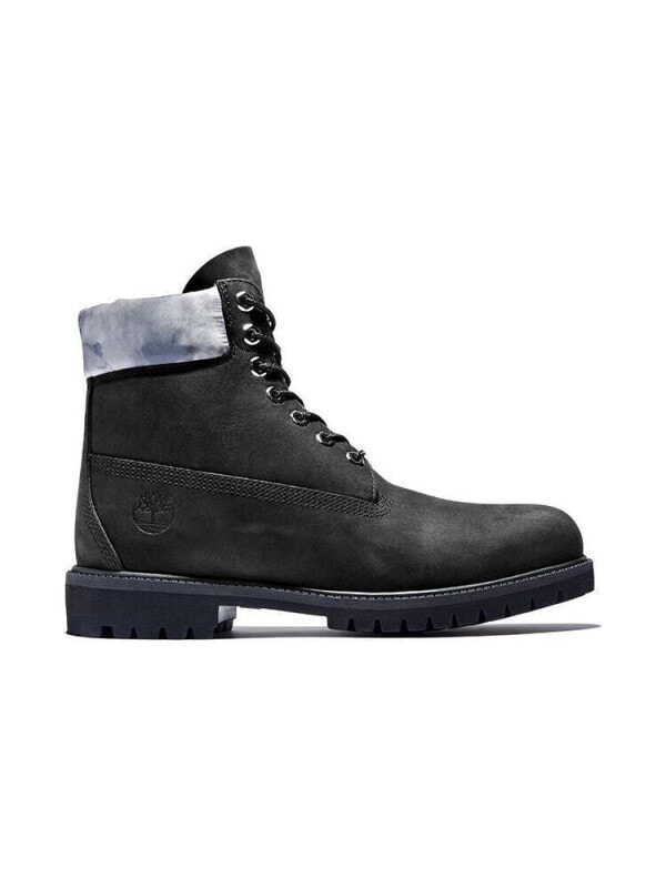 Ботинки кожаные мужские для зимы Timberland Premium 6-Inch Black SliverA2NCJ001