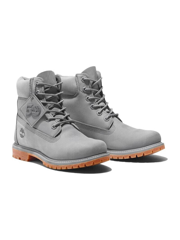 Timberland 50th Anniversary Edition 6 Inch Waterproof Boots 'Light Grey Nubuck' Women'sA4326EA3