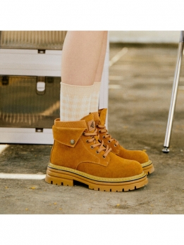 Ботинки короткие женские Dickies Earth Yellow233W50LXS82A土黄