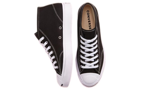 Кеды Converse Jack Purcell Canvas Shoes Unisex Mid-Top Black/White 167804C