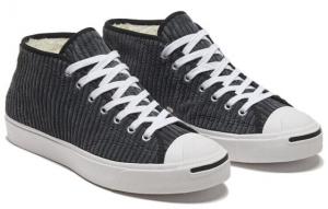 Кеды Jack Purcell Converse Mid 'Black Corduroy' 169794C