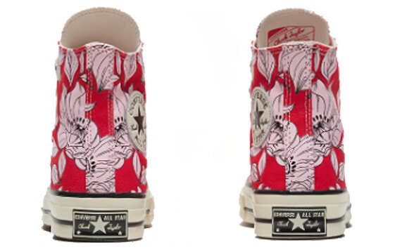 Кеды Converse Chuck Taylor All Star 70 Hi Vintage Floral University Red Women's 568373C