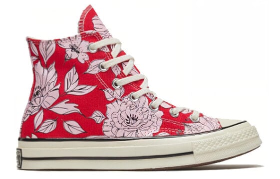 Кеды Converse Chuck Taylor All Star 70 Hi Vintage Floral University Red Women's 568373C