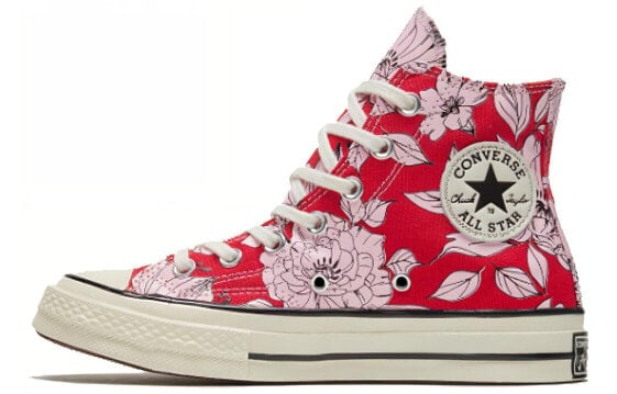 Кеды Converse Chuck Taylor All Star 70 Hi Vintage Floral University Red Women's 568373C