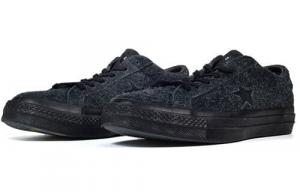 Кеды Stussy X Converse One Star Series Canvas Shoes Unisex Low-Top Black 155340C