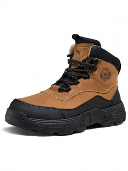 Ботинки мартинсы короткие мужские для повседневной носки CamelG14W076703